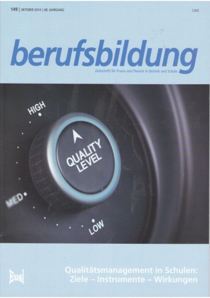 Zeitschrift 'berufsbildung', Heft 149: Qualitätsmanagement in Schulen