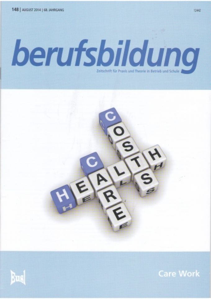 Zeitschrift 'berufsbildung', Heft 148: Care Work